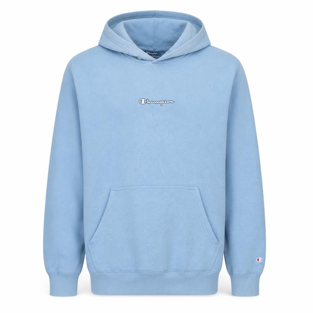 Champion Men's Blue XL Pullover Hoodie Fleece Logo Sweatshirt