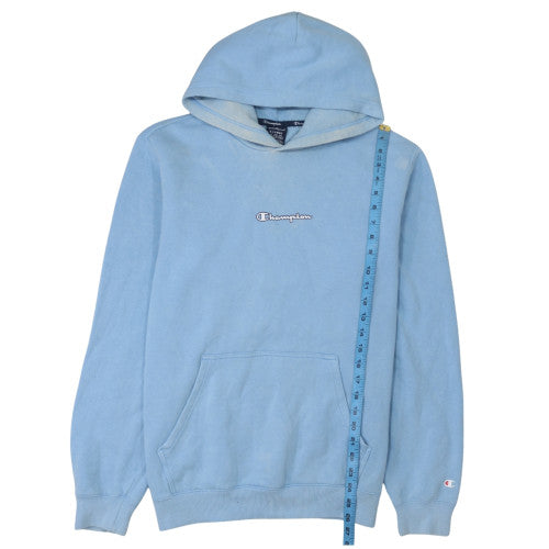 Champion Men's Blue XL Pullover Hoodie Fleece Logo Sweatshirt