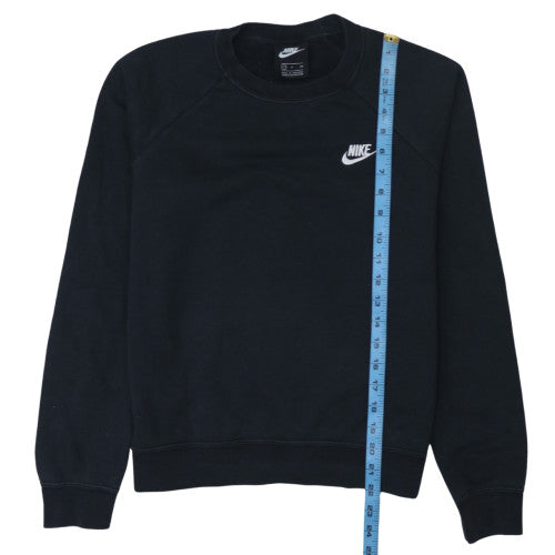 Nike Women Black Small Crew Neck Pullover Sweatshirt
