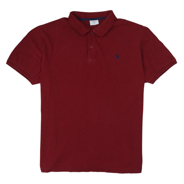 U.S. Polo Assn. Men's Red 2XL Cotton Short Sleeve Polo Shirt