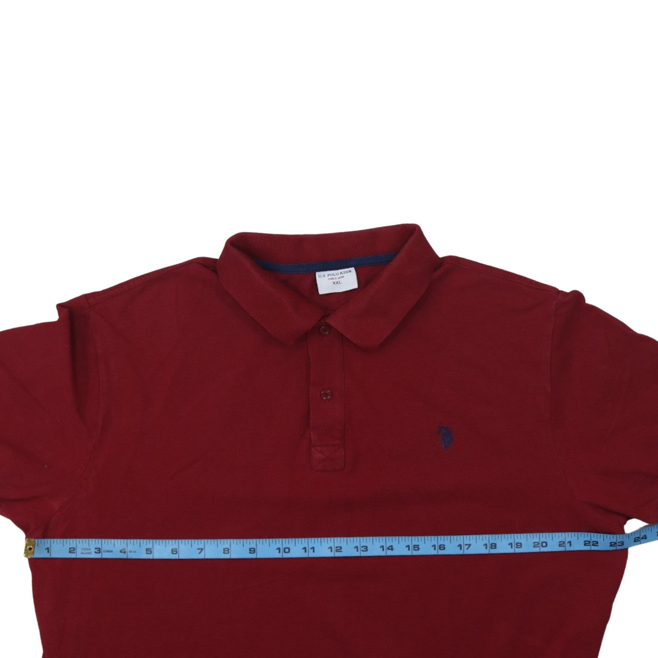U.S. Polo Assn. Men's Red 2XL Cotton Short Sleeve Polo Shirt