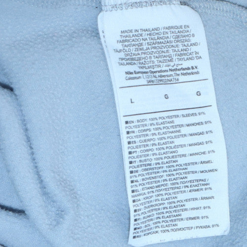 Nike Mens Grey Chelsea FC Dri-FIT 1/4 Zip Long Sleeve Athletic Top Size L