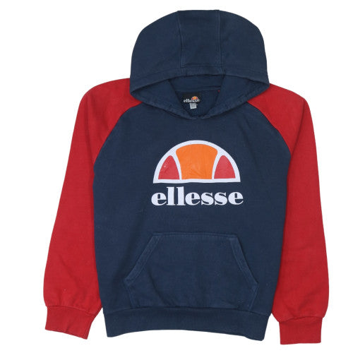 Ellesse Boys Blue & Red Pullover Hoodie 13-14 Years Graphic Logo Design