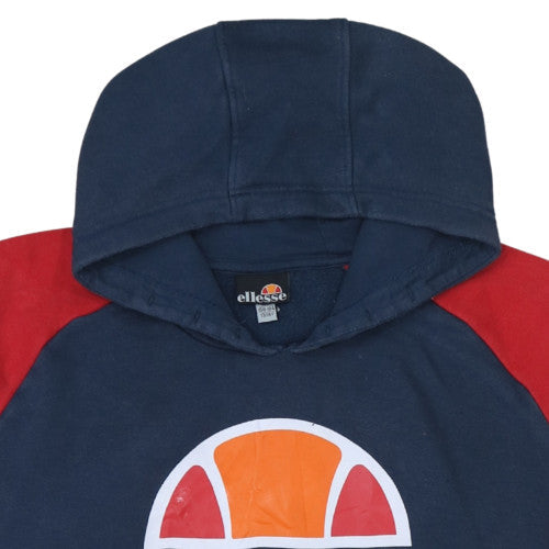 Ellesse Boys Blue & Red Pullover Hoodie 13-14 Years Graphic Logo Design