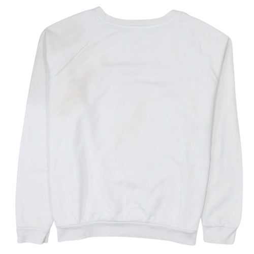 Levi's Women's White Logo Pullover Sweatshirt Size L