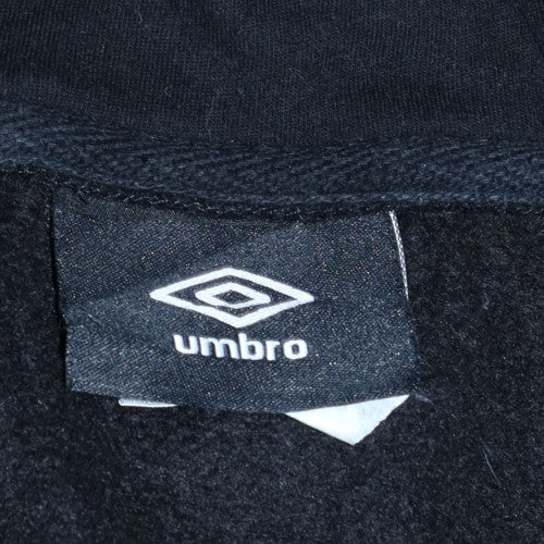 Umbro Mens Black FC Chambly Oise Pullover Hoodie Size M