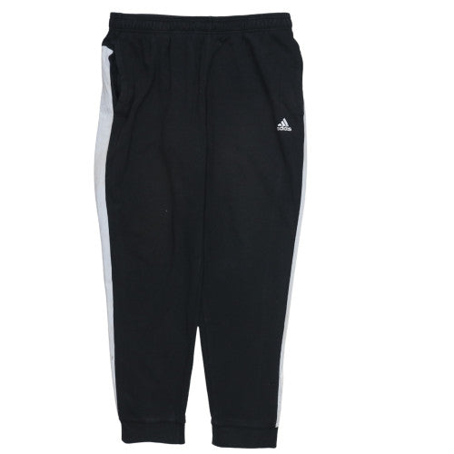 Adidas Men's Black XL Joggers with Elastic Waist and Logo