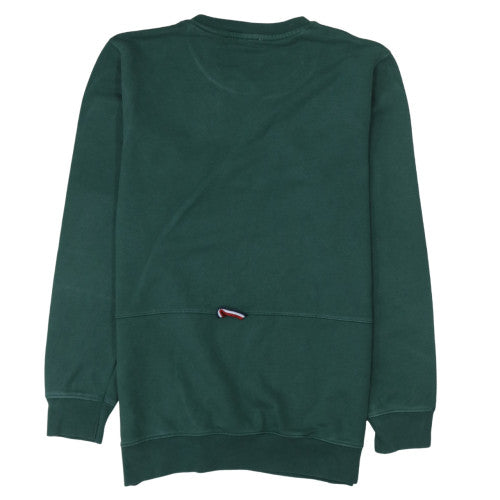 Moncler Men's Green Logo Crew Neck Sweatshirt L