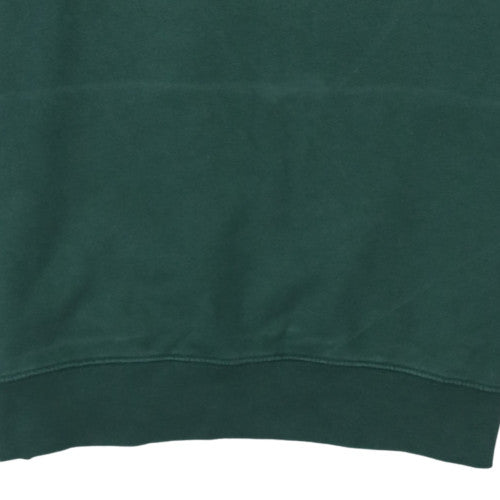 Moncler Men's Green Logo Crew Neck Sweatshirt L
