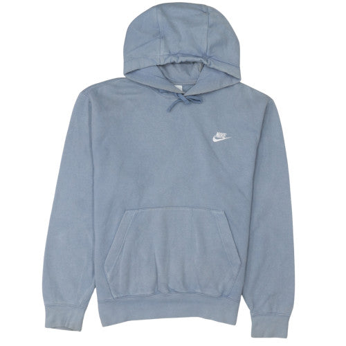 Nike Women's Blue Pullover Hoodie Size M Cotton Blend Sweatshirt