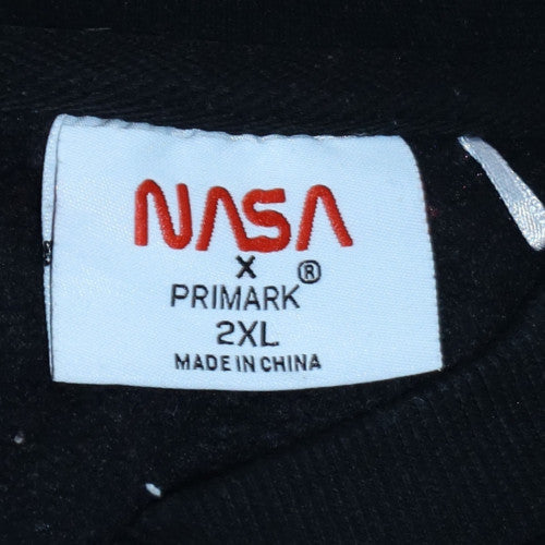 Primark NASA Men's Black Red 2XL Crew Neck Sweatshirt