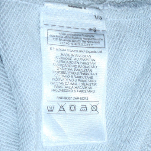 Adidas Women’s Grey Pink Colourblock Pullover Sweatshirt UK 10 S