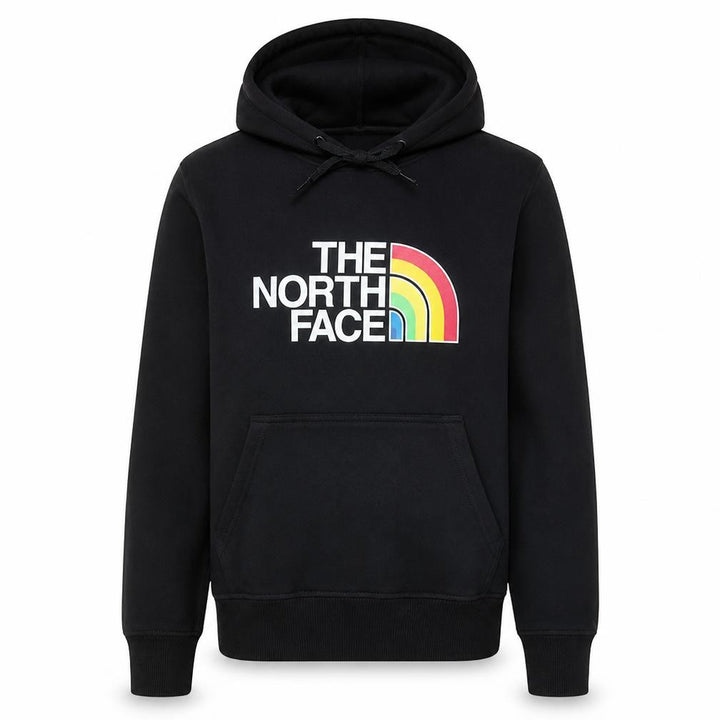The North Face Mens Black Pullover Hoodie M Regular Fit Graphic Logo
