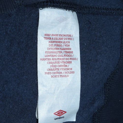 Umbro Men's Blue Full Zip Hoodie L Manchester City Fleece