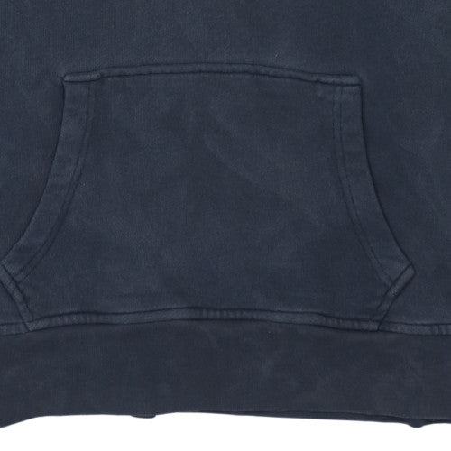 Levi's Men's Blue Pullover Hoodie M Logo Cotton Blend Casual