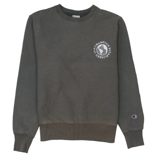 Champion Mens Grey Small Pullover Sweatshirt Crew Neck Logo