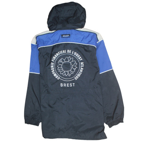 Puma Men's Blue L Windbreaker Hooded Sports Jacket