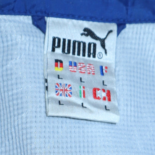 Puma Men's Blue L Windbreaker Hooded Sports Jacket