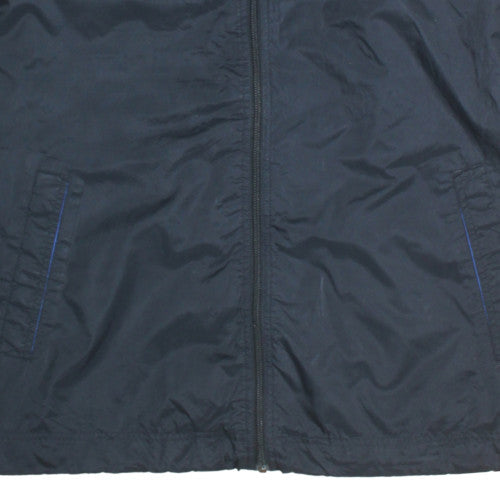 Puma Men's Blue L Windbreaker Hooded Sports Jacket