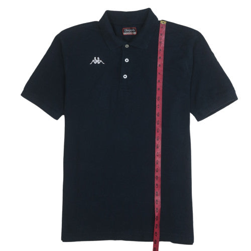 Kappa Men's Black XL Polo Shirt Cotton Classic Fit Short Sleeve