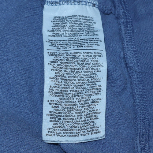 Nike SB Men's Blue Crew Neck Sweatshirt L Cotton Blend Pullover