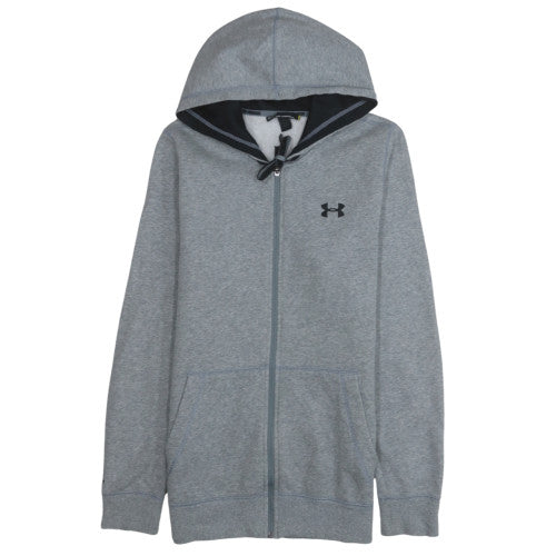 Under Armour Men's Grey Full Zip Hoodie Size S Fleece Sportswear