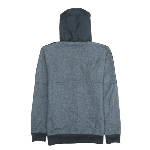 Adidas Mens Grey Full Zip Hoodie M Sportswear Hooded Sweatshirt