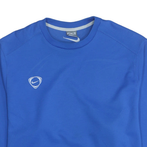 Nike Mens Blue XL Crew Neck Pullover Sweatshirt Sports Top