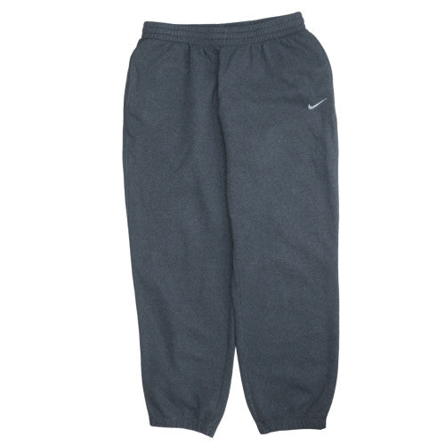 Nike Men's Grey Fleece Sweatpants L Regular Fit Activewear Trousers