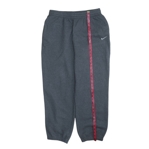 Nike Men's Grey Fleece Sweatpants L Regular Fit Activewear Trousers