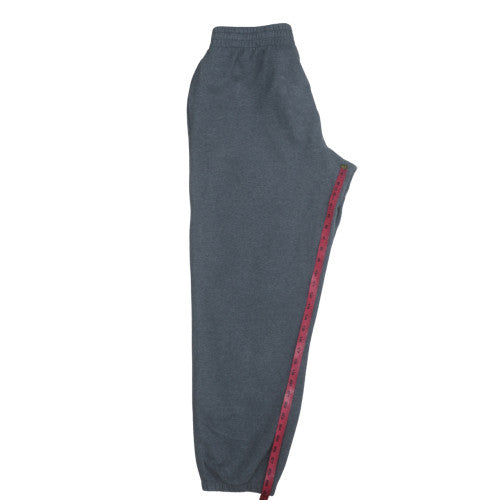 Nike Men's Grey Fleece Sweatpants L Regular Fit Activewear Trousers