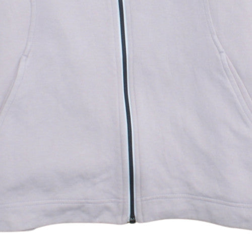 Nike Women's Beige Full Zip Hoodie Small - Cotton Blend Sweatshirt