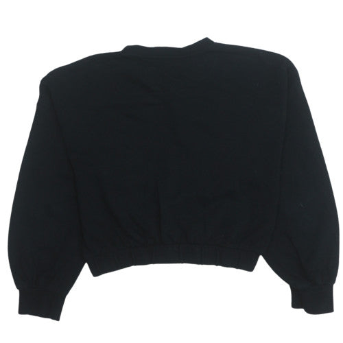 Zara Women Black Pullover Sweatshirt Size M Crew Neck Long Sleeve