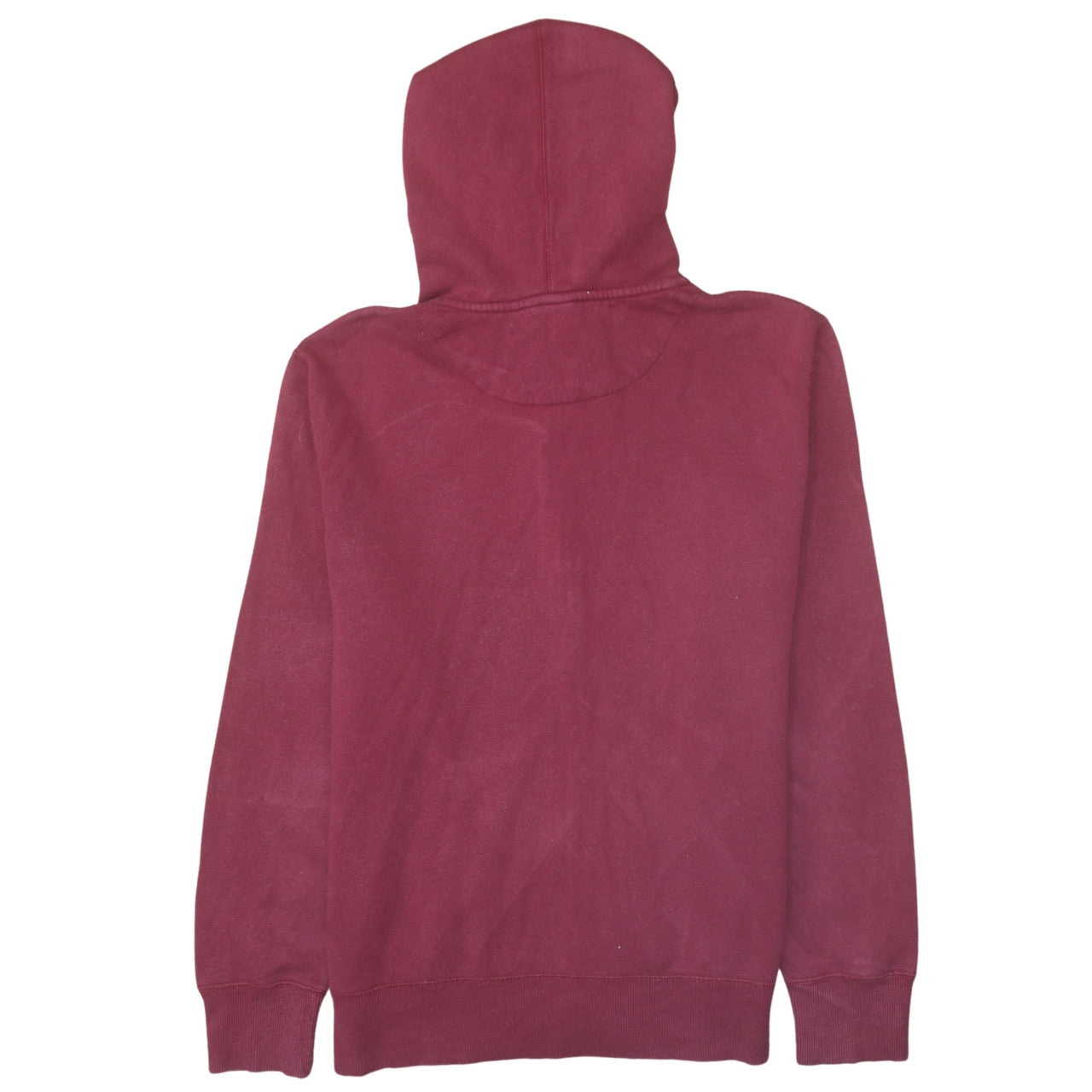 Nike Men's Red Full Zip Hoodie Size L Fleece Sweatshirt