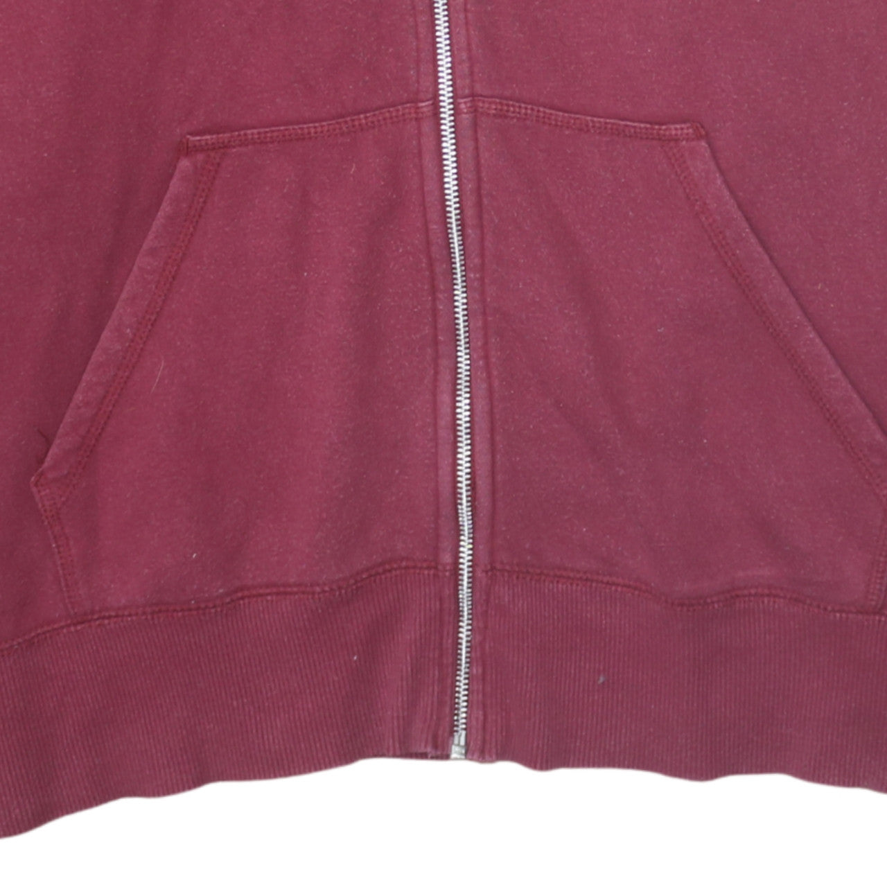 Nike Men's Red Full Zip Hoodie Size L Fleece Sweatshirt