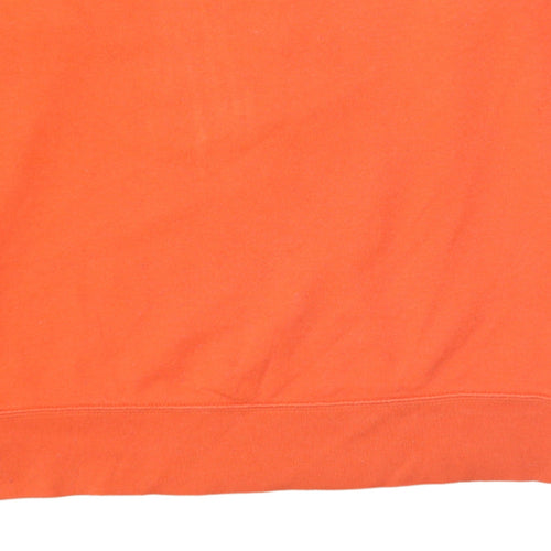 GAP Womens Orange Crew Neck Pullover Sweatshirt XL