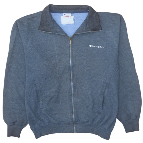 Champion Mens Blue XL Track Jacket Fleece Full Zip Activewear