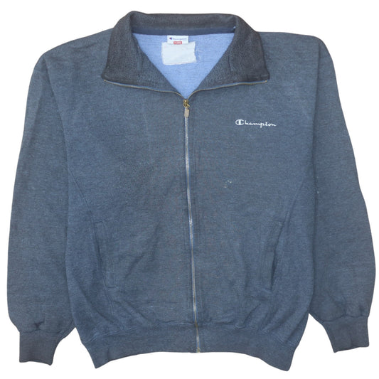 Champion Mens Blue XL Track Jacket Fleece Full Zip Activewear