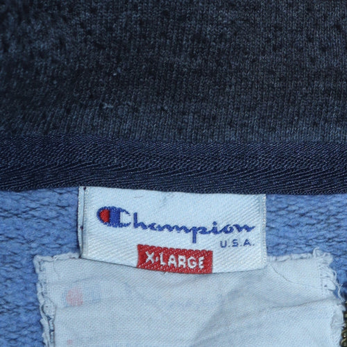 Champion Mens Blue XL Track Jacket Fleece Full Zip Activewear