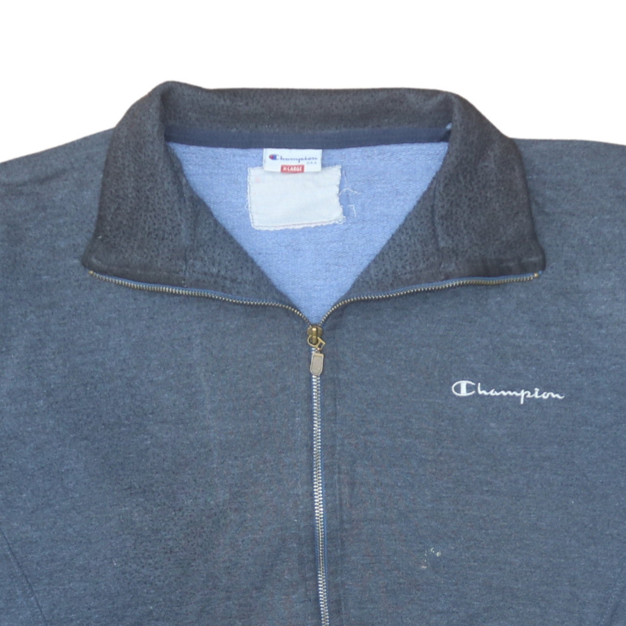 Champion Mens Blue XL Track Jacket Fleece Full Zip Activewear