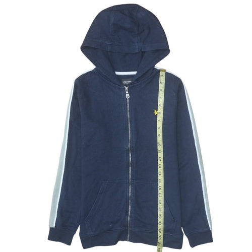 Lyle & Scott Boys Blue Full Zip Hoodie 12-13 Years Cotton Blend