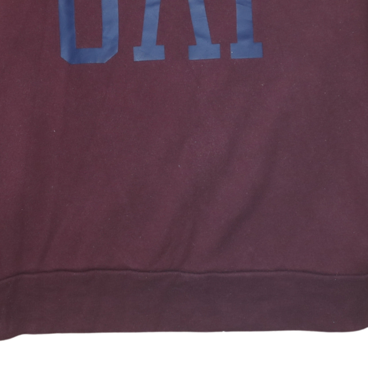 GAP Womens Burgundy Logo Pullover Sweatshirt XL Cotton Blend