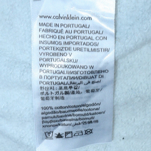 Calvin Klein Jeans Men's Grey Logo Sweatshirt L Pullover Crew Neck