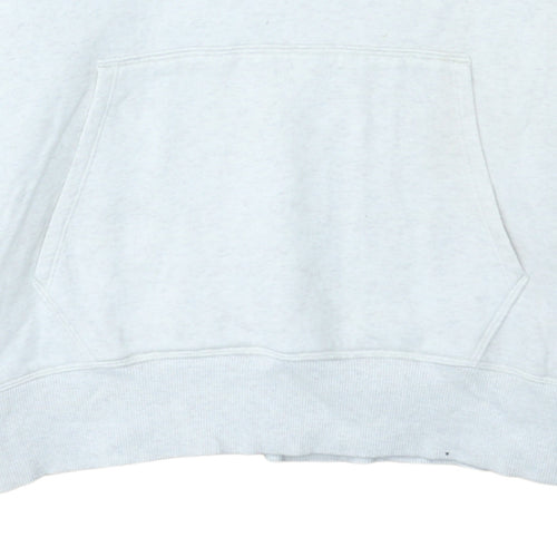 Under Armour Mens White L Pullover Hoodie Fleece Sweatshirt