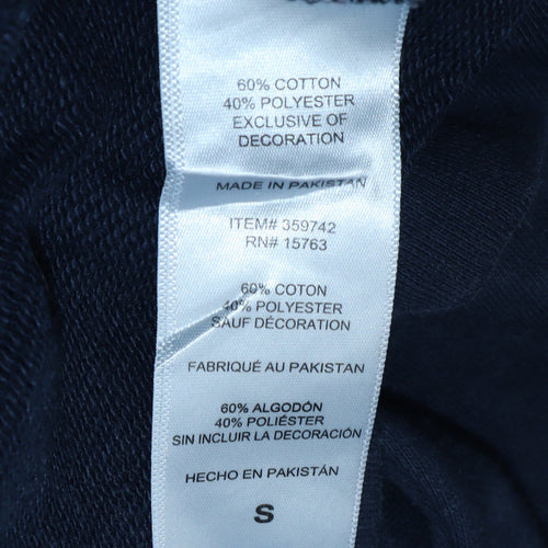 Champion Men's Blue Pullover Hoodie Small Embroidered Logo Fleece
