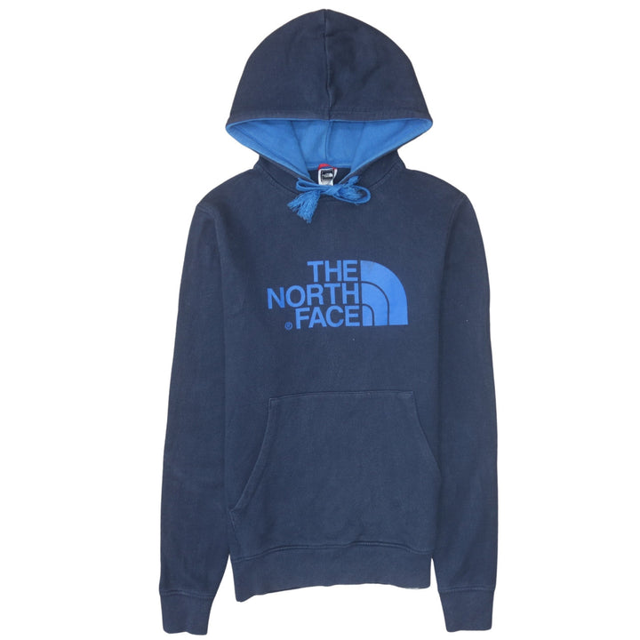 The North Face Men's Blue Pullover Hoodie XS Logo Outdoor Fleece