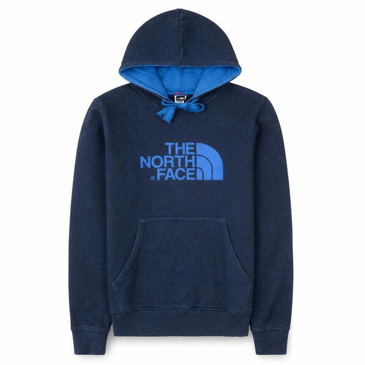 The North Face Men's Blue Pullover Hoodie XS Logo Outdoor Fleece