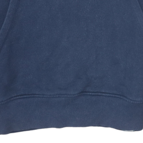 The North Face Men's Blue Pullover Hoodie XS Logo Outdoor Fleece