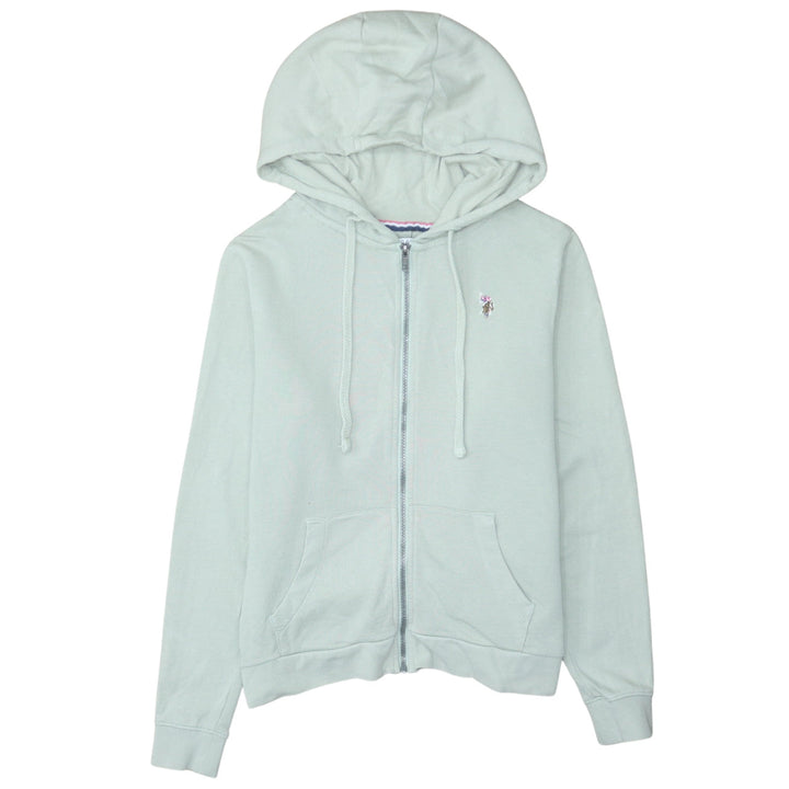 U.S. Polo Assn. Women Sage Full Zip Hoodie Size S Cotton Casual