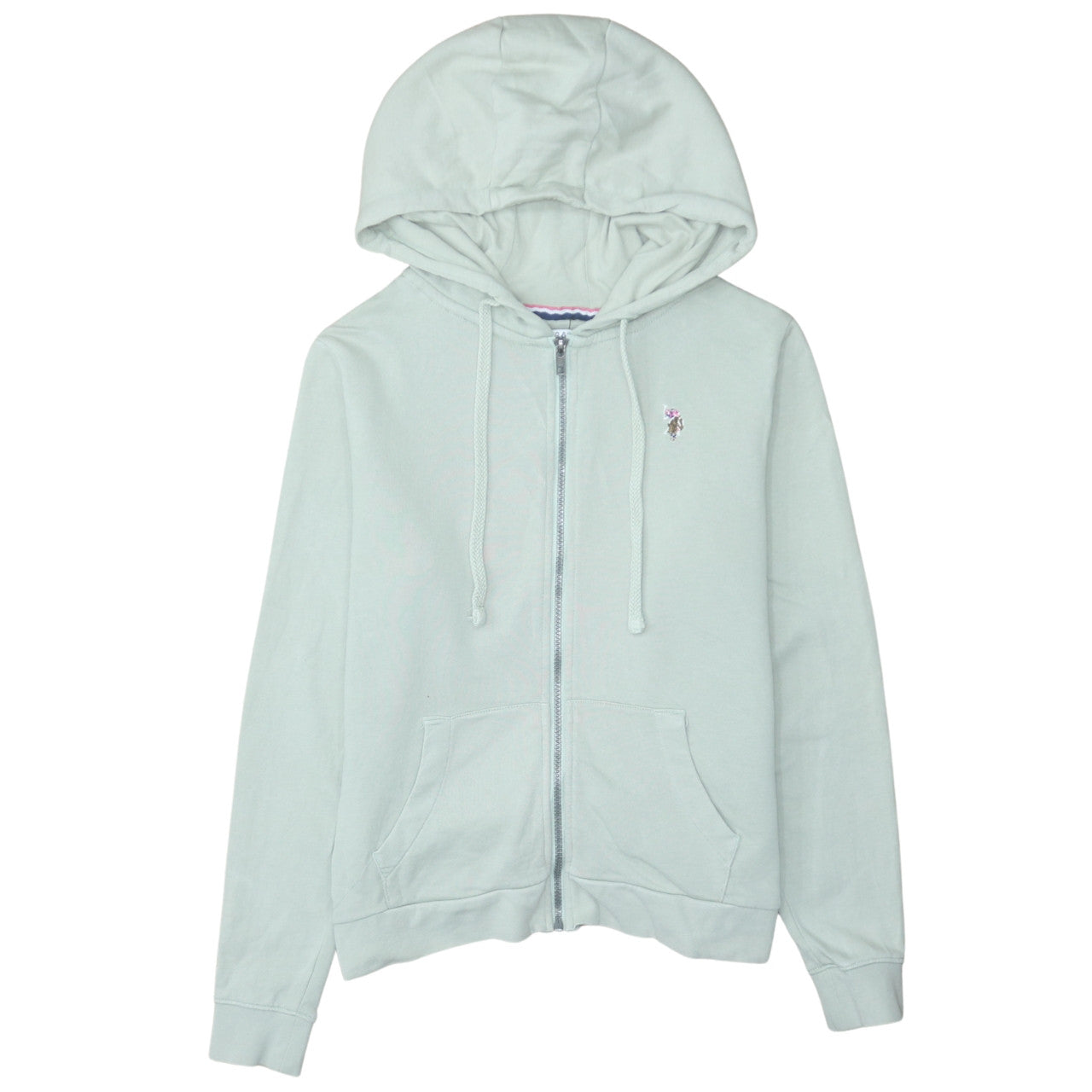 U.S. Polo Assn. Women Sage Full Zip Hoodie Size S Cotton Casual
